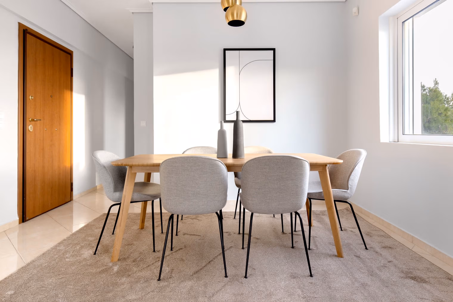 dining area with a view