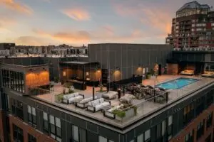 High Rooftop Lounge Apartments in Stamford